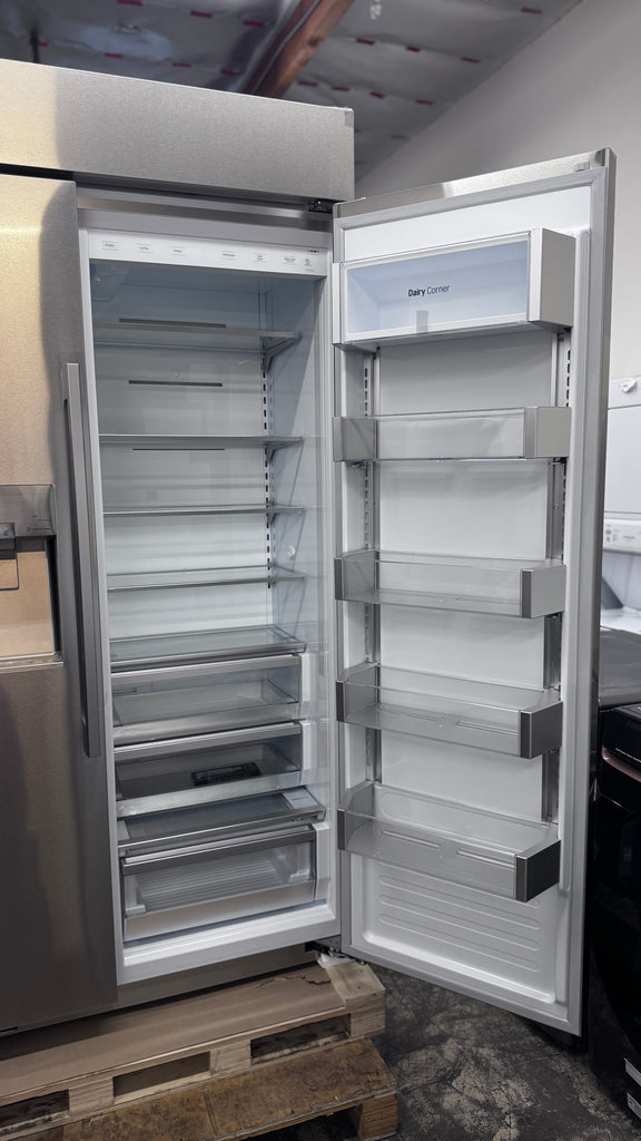 LG Studio SRSXB2622S 42 Inch Built In Side By Side Refrigerator with 25.6 Cu. Ft. Total Capacity, SmartThinQ™ Technology, SpacePlus® Ice System, Soft Closing Door, Slam-Proof™ Drawers, Energy Star Certified: Stainless Steel