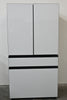 Samsung BESPOKE RF23BB860012 36 Inch Counter-Depth Freestanding 4-Door French Door Smart Refrigerator with 23 cu. ft. Total Capacity, Beverage Center™, FlexZone™ Drawer, Twin Cooling Plus™, Wi-Fi, Dual Ice Maker, ADA Complian: White Glass - All Panels