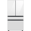 Samsung BESPOKE RF23BB860012 36 Inch Counter-Depth Freestanding 4-Door French Door Smart Refrigerator with 23 cu. ft. Total Capacity, Beverage Center™, FlexZone™ Drawer, Twin Cooling Plus™, Wi-Fi, Dual Ice Maker, ADA Complian: White Glass - All Panels