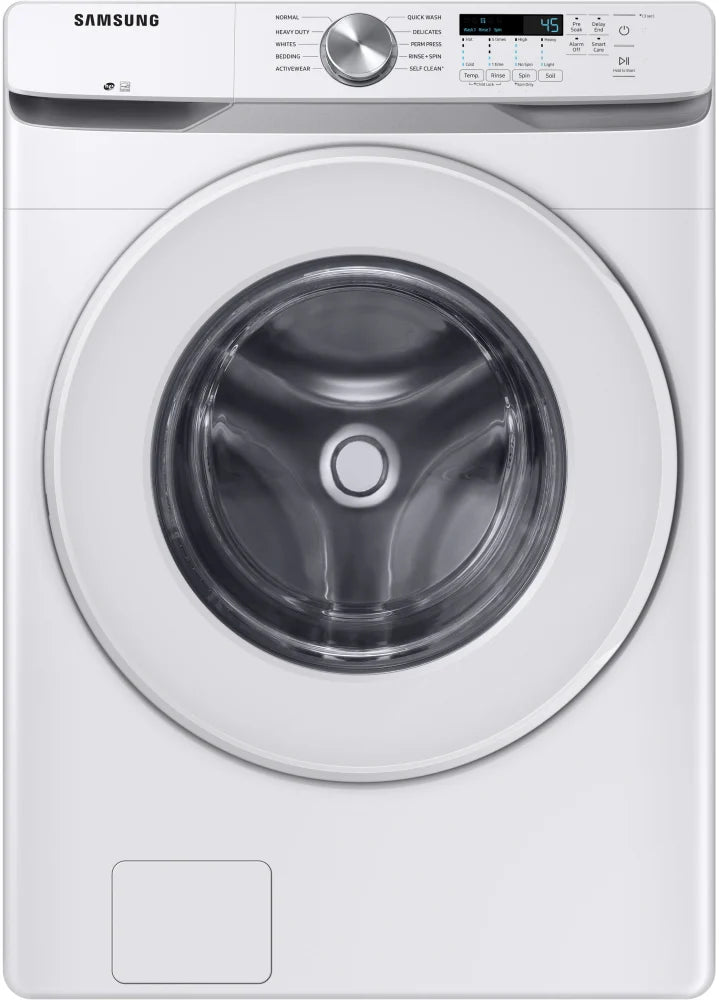 Samsung WF45T6000AW 27 Inch Front Load Washer with 4.5 Cu. Ft. Capacity, 10 Wash Cycles, VRT Plus™ Technology, Smart Care, Quick Wash, Self Clean, ADA Compliant, and ENERGY STAR® Certified: White