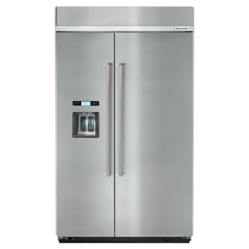 KitchenAid KBSD618ESS 29.5 cu. ft 48-Inch Width Built-In Side by Side Refrigerator