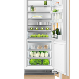 Fisher & Paykel Series 11 RS3084SRK1 30 Inch Panel Ready Refrigerator Column with 16.3 Cu. Ft. Capacity, ActiveSmart™ Foodcare, Stainless Steel Interior, LED Lighting, Variable Temperature Zones, Sabbath Mode, Joiner Kit Included: Right Hinge