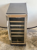 Avanti WC3015S3S 15 Inch Wine Cooler with 6 Slide-Out Wine Shelves, 30 Bottle Capacity, One-Touch Dual Function Electronic Display, Interior LED Lighting: Stainless