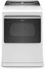 Whirlpool WGD8127LW 27 Inch Gas Smart Dryer with 7.4 cu. ft. Capacity, 36 Dryer Cycles, Moisture Sensing, Wrinkle Shield + Steam, EcoBoost, Quick Dry, and Energy Star Certified: White