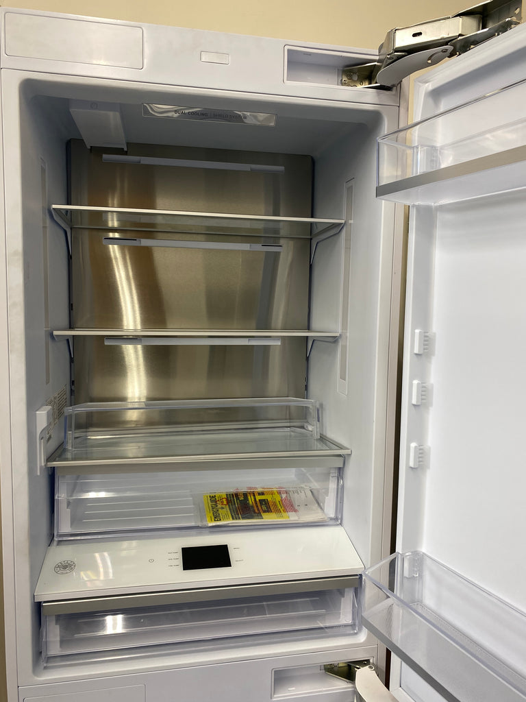 Bertazzoni REF30BMBZPNV 30 Inch Panel Ready Built-In Bottom Mount Refrigerator with 16 Cu. Ft. Total Capacity, Precise Temperature Control, Digital LED Touch Interface, Ice Maker, Internal Water Dispenser, ADA Compliant, and ENERGY STAR® Certified
