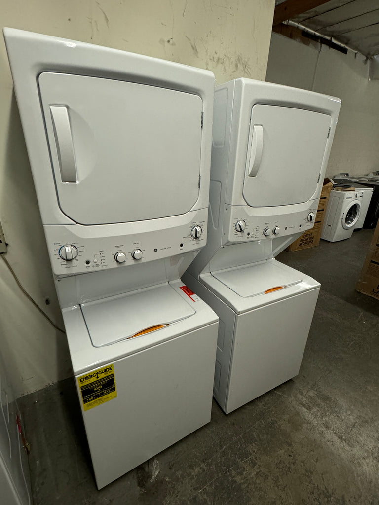 GE Spacemaker GUD27ESSMWW 27 Inch Electric Laundry Center with Autolo