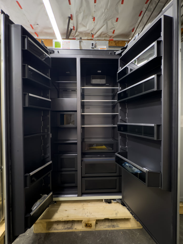 JennAir JBSFS42NMX 42 Inch Panel Ready Counter Depth Built-In Side By Side Refrigerator with 25.6 Cu. Ft. Total Capacity, Daring Obsidian Interior, Precision Temperature Management™ System, Advanced Climate Control Drawer, Automatic Ice Maker: Panel Ready