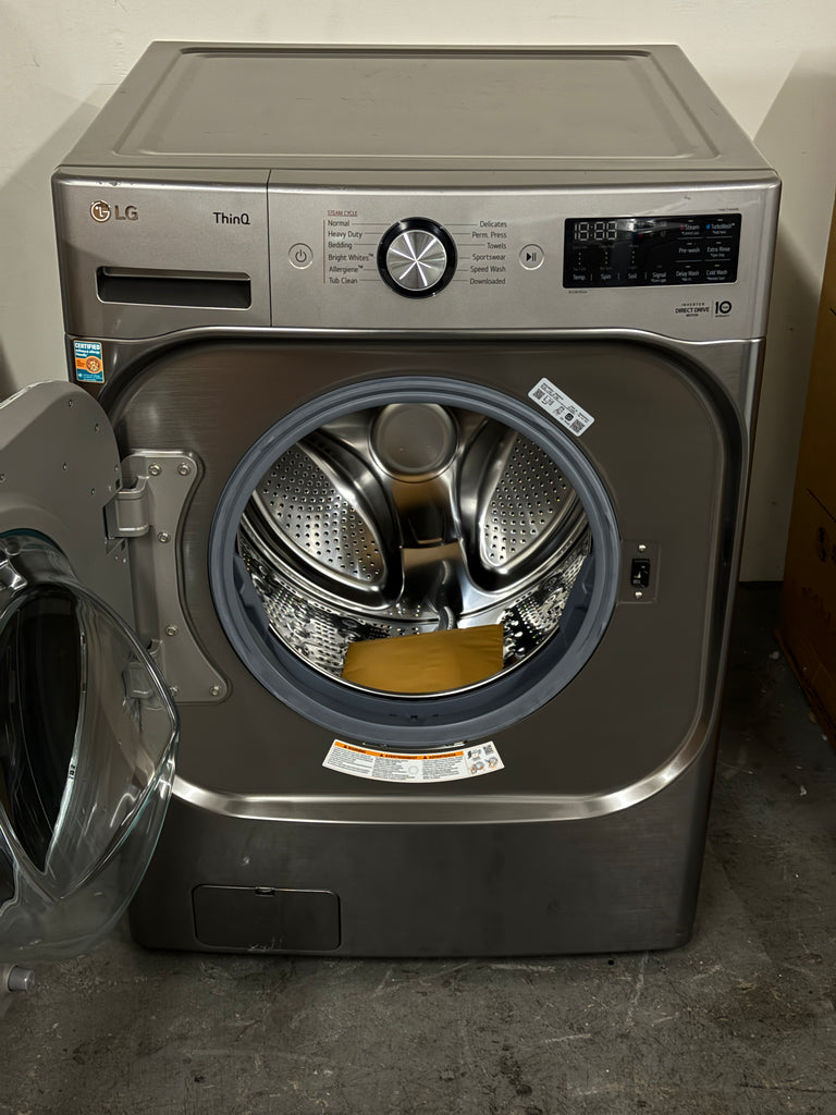LG TurboWash WM8980HVA 29" Front Load Washer 5.2 cu.ft. Capacity: Graphite Steel