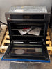 Frigidaire FCWS3027AD 30 Inch Single Convection Electric Wall Oven with 5.3 Cu. Ft. Capacity, Fan Convection, Self Clean, Keep Warm Setting, Timed Cook, Hidden Bake Element, Delay Start, Sabbath Mode, and ADA Compliant: Black Stainless Steel