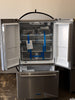 KitchenAid KRFC136RPS 36 Inch Freestanding Counter-Depth French Door Refrigerator with 20 Cu. Ft. Total Capacity, Interior Water Dispenser, Ice Maker, Wood-Look Nesting Shelf, LED Lighting, ExtendFresh™ Temperature Management: PrintShield™ Stainless Steel