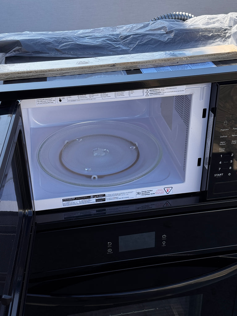 Frigidaire FCWM2727AB 27 Inch Combination Electric Wall Oven with 5.4 Cu. Ft. Total Capacity, Fan Convection, Self Clean, Sensor Cook, Cook Time Setting, Convection Bake, Microwave Cooking, Add 30 Seconds, Sabbath Mode, and Star-K Certified: Black