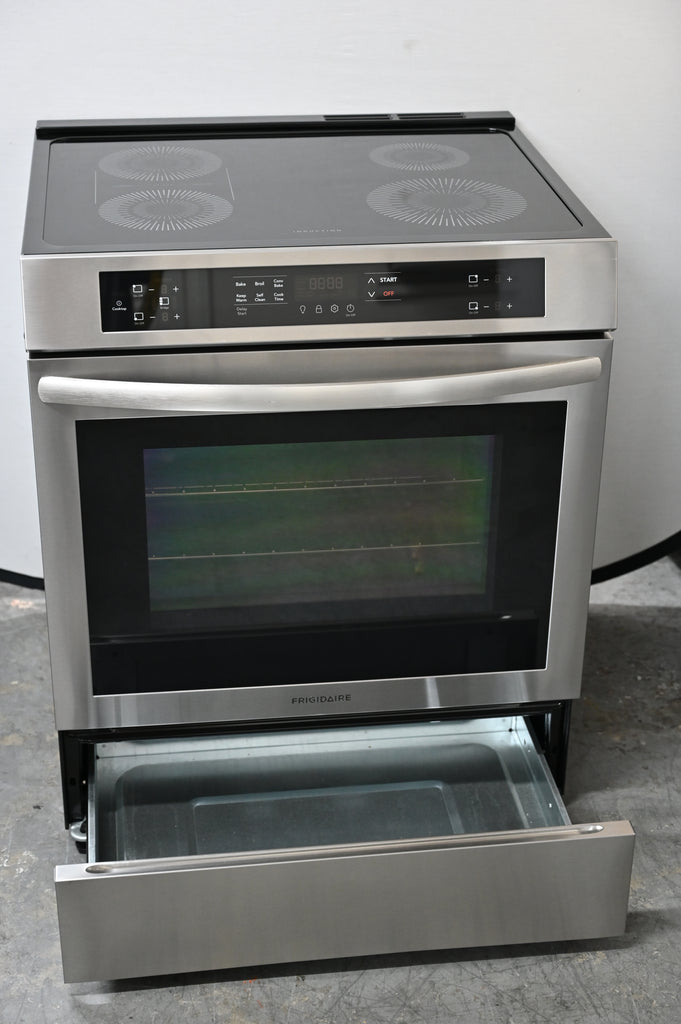 Frigidaire FCFI3083AS 30 Inch Freestanding Induction Range with 4 Elements, 5.3 Cu. Ft. Convection Oven, Bridge Elements, Storage Drawer, Delay Start, Self Clean, Energy Star Certified and ADA Compliant: Stainless Steel