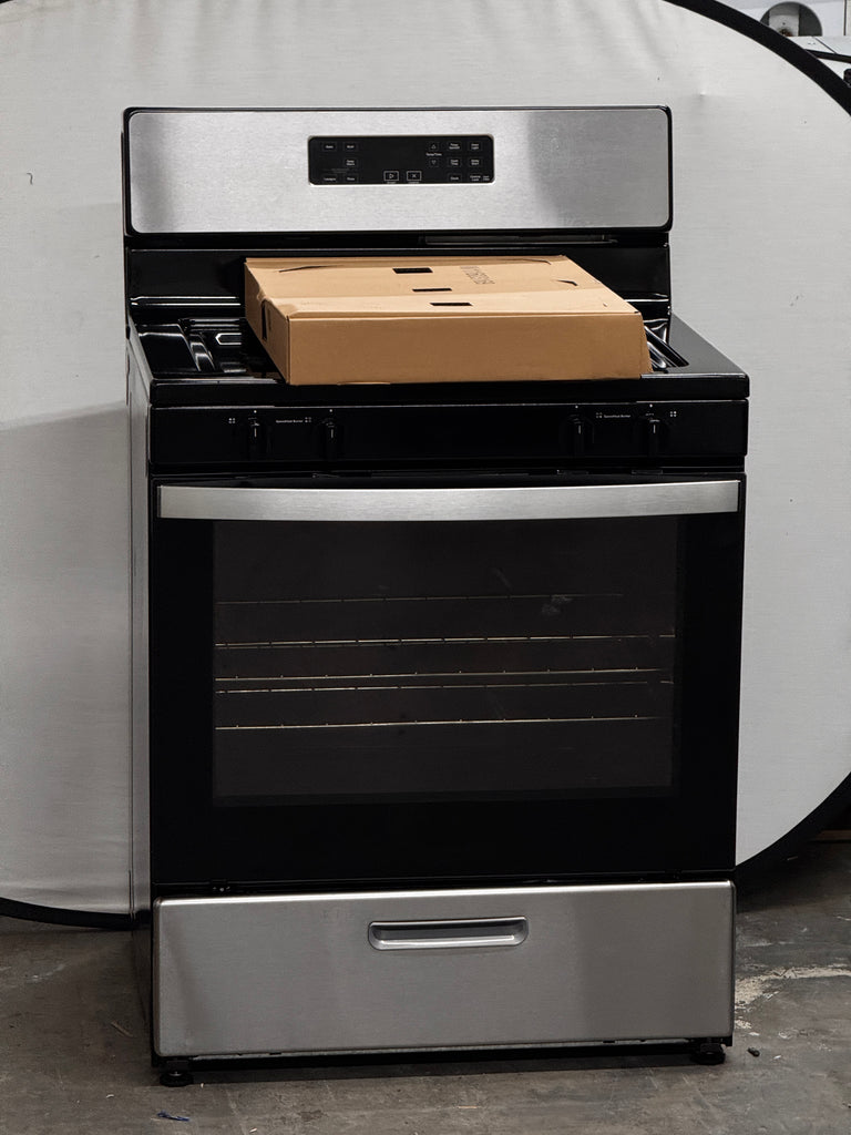 Whirlpool WFG320M0MS 30 Inch Freestanding Gas Range with 4 Sealed Burners, 5.1 cu. ft. Capacity, SpeedHeat™ Burners, Continuous Grates, Frozen Bake™, Sabbath Mode, Broiler Drawer, and Star-K Certified: Stainless Steel