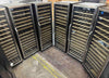 Avanti  WCF148DE3S 24 Inch Freestanding Wine Cooler with 148 Bottle Capacity, 14 Full Extension Wood Shelves, Door Lock, Dual Temperature Zones, and ADA Compliant