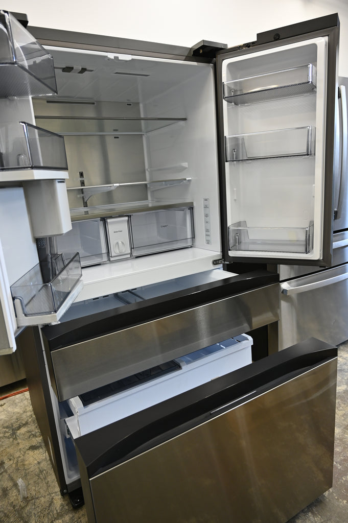 Samsung Bespoke RF29BB8600QL 36 Inch Smart 4-Door French Door Refrigerator with 29 cu. ft. Total Capacity, Beverage Center, FlexZone™ Drawer, Dual Auto Ice Maker, Twin Cooling Plus, Wi-Fi Enabled, ADA Compliant, and ENERGY STAR®: Stainless Steel