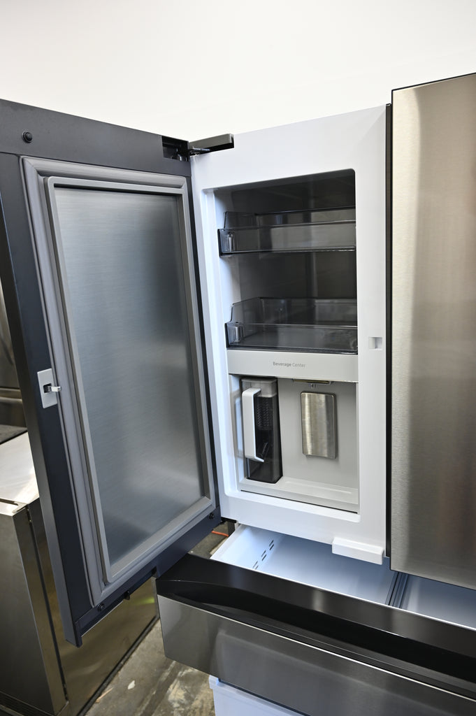 Samsung Bespoke RF29BB8600QL 36 Inch Smart 4-Door French Door Refrigerator with 29 cu. ft. Total Capacity, Beverage Center, FlexZone™ Drawer, Dual Auto Ice Maker, Twin Cooling Plus, Wi-Fi Enabled, ADA Compliant, and ENERGY STAR®: Stainless Steel
