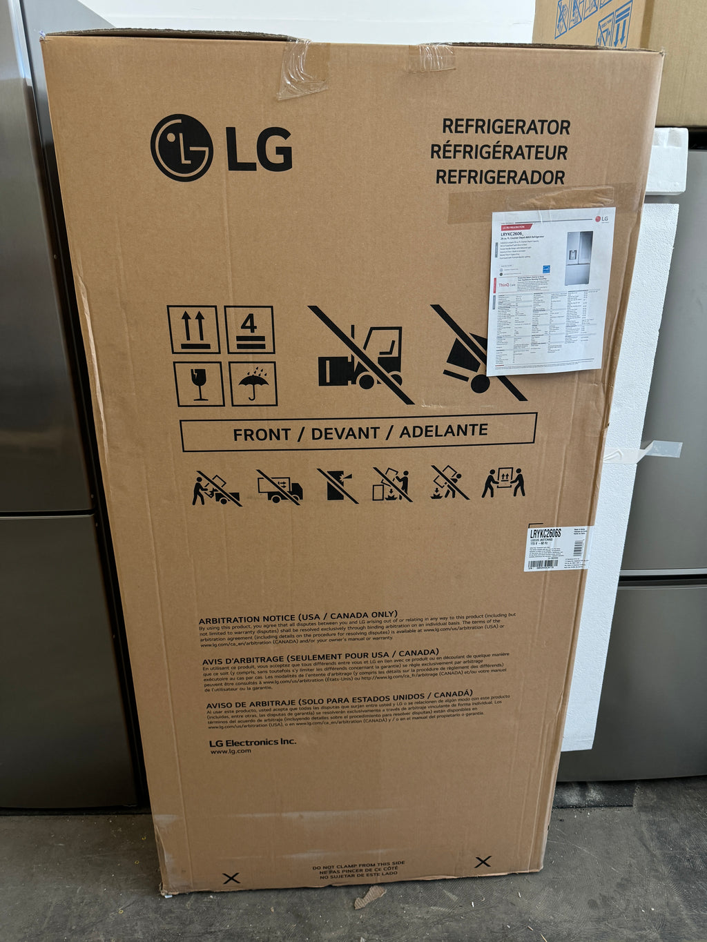 LG LRYKC2606S 36 Inch Counter-Depth MAX™ Smart French Door