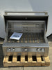 Alfresco ALXE36NG 36 Inch Built-In Grill with 660 sq. in. Grilling Surface, 3 27,500 BTU Burners, Integrated Rotisserie, Smoker and Herb Infuser System, 3-Position Warming Rack, Nickel-Plated Control Knobs and Stainless Steel Grates: Natural Gas