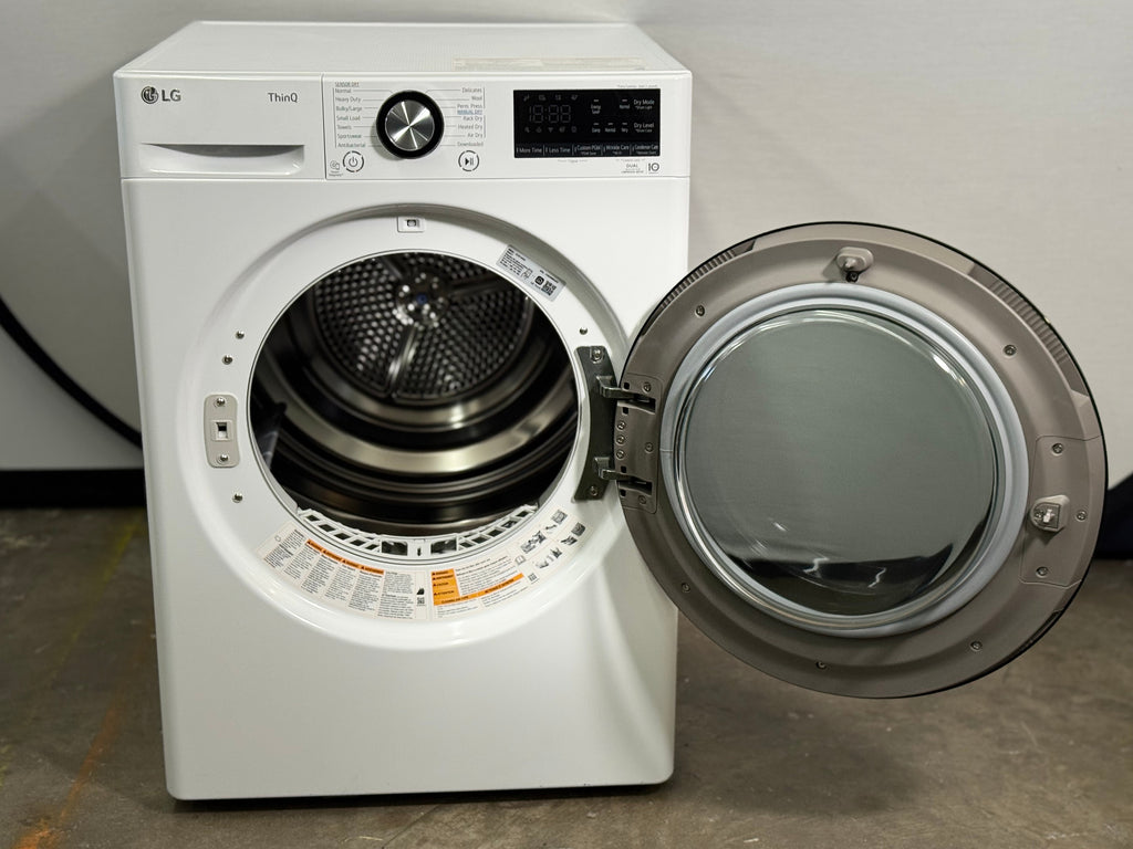 LG DLHC1455W 24 Inch Smart Electric Ventless Dryer with 4.2 Cu. Ft. Capacity, 14 Dryer Programs, Sensor Dry, Dual Inverter HeatPump™ Technology, and ENERGY STAR® Certified: White