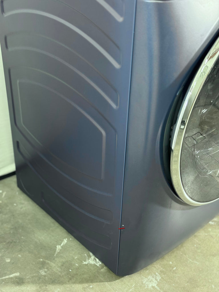 GE PFD87GSPVRS 28 Inch Front Load Smart Gas Dryer with 7.8 cu ft Capacity, Steam Cycle, Washer Link, Built In Wi-Fi, Steam Sanitize, Quick Dry, Reduce Static, Wrinkle Care, Damp Alert, Reversible Door, ADA Complaint and Energy Star : Sapphire Blue