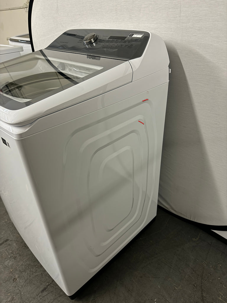 Samsung WA50R5200AW 27 Inch Top Load Washer with 5.0 Cu. Ft. Capacity, 10 Wash Cycles, Active WaterJet, EZ Access, Deep Fill, Smart Care, VRT Plus™ Technology, Quick Wash, and ENERGY STAR® Certified: White