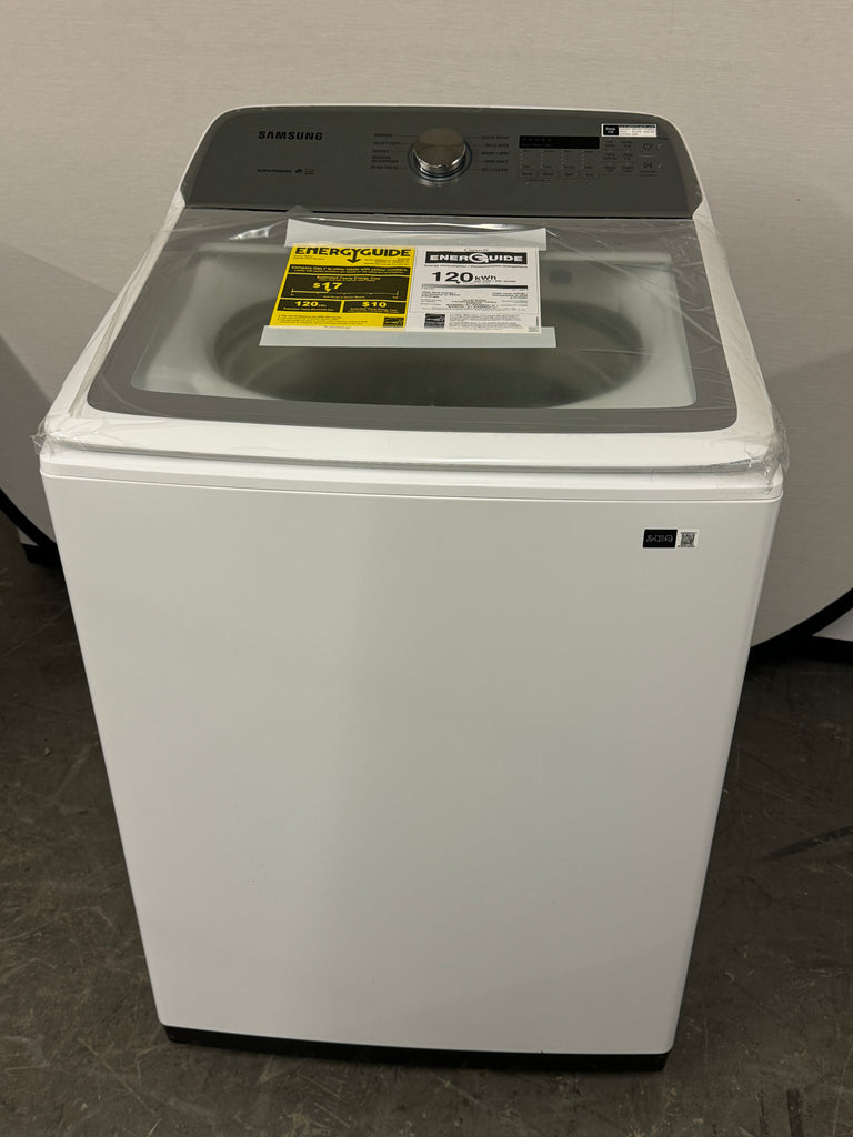 Samsung WA50R5200AW 27 Inch Top Load Washer with 5.0 Cu. Ft. Capacity, 10 Wash Cycles, Active WaterJet, EZ Access, Deep Fill, Smart Care, VRT Plus™ Technology, Quick Wash, and ENERGY STAR® Certified: White