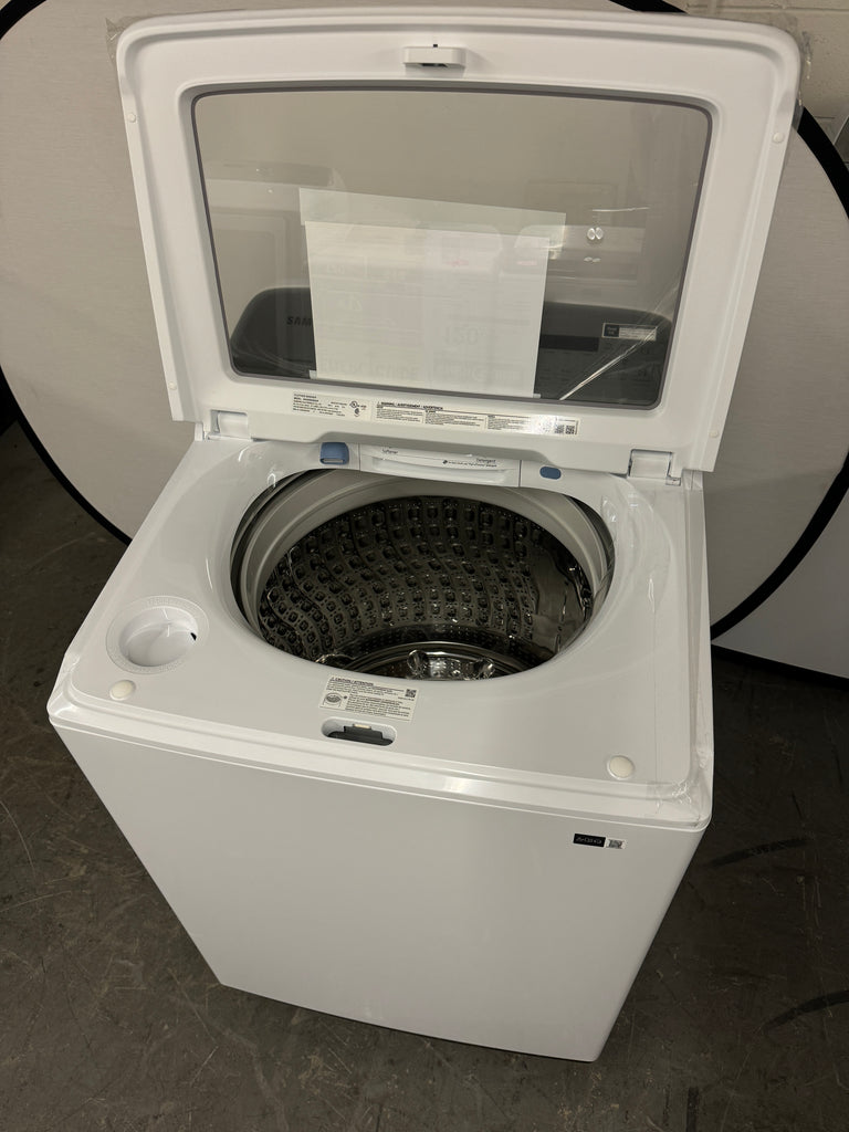 Samsung WA50R5200AW 27 Inch Top Load Washer with 5.0 Cu. Ft. Capacity, 10 Wash Cycles, Active WaterJet, EZ Access, Deep Fill, Smart Care, VRT Plus™ Technology, Quick Wash, and ENERGY STAR® Certified: White