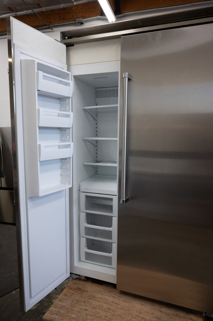 Viking 5 Series VCSB5483SS 48 Inch Counter Depth Built-In Side by Side Refrigerator with 29.05 Cu. Ft. Total Capacity, ProChill™ Temperature Management, Plasmacluster™ Ion Air Purifier, and ENERGY STAR® Certified: Stainless Steel