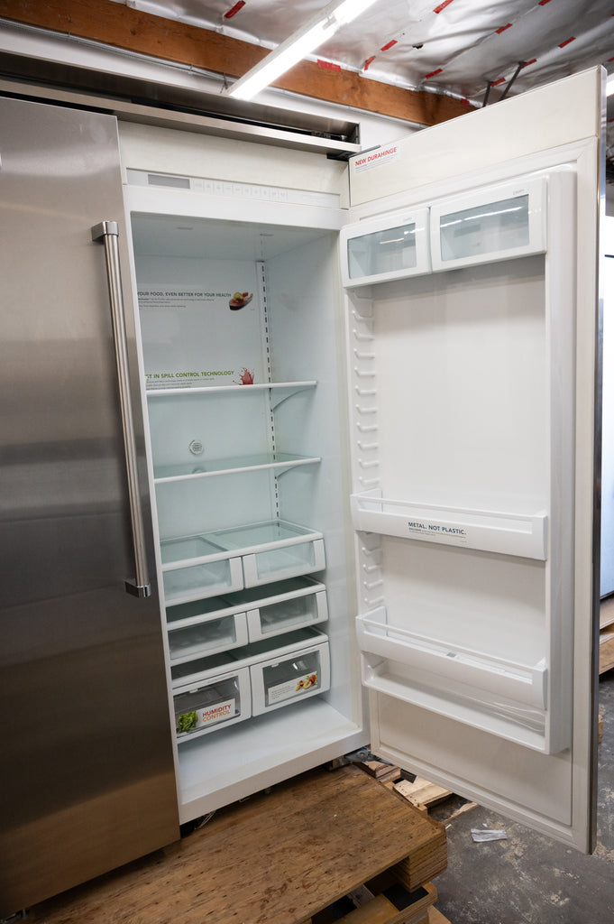 Viking 5 Series VCSB5483SS 48 Inch Counter Depth Built-In Side by Side Refrigerator with 29.05 Cu. Ft. Total Capacity, ProChill™ Temperature Management, Plasmacluster™ Ion Air Purifier, and ENERGY STAR® Certified: Stainless Steel