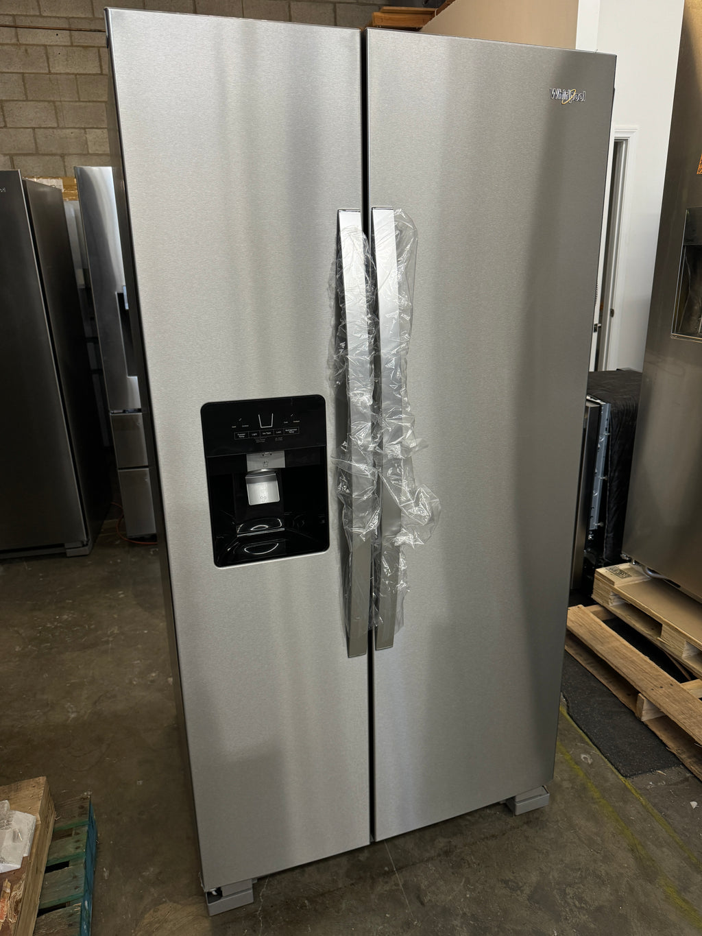 Whirlpool WRS325SDHZ 36 Inch Freestanding Side by Side Refrigerator wi Appliance Store Discount