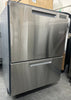 Fisher & Paykel DishDrawer Series DD24S 24 Inch Full Console Double DishDrawer™ with 14 Place Setting Capacity, 6 Wash Cycles, 6 Wash Programs, 45 dBA Silence Rating, Cutlery Basket, Easy to Load, SmartDrive™ Technology, Ergonomic Design: Stainless Steel