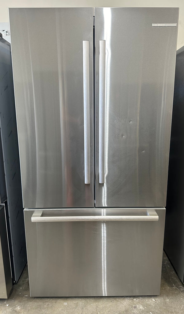 Bosch 800 Series B36CT80SNS 36 Inch Smart Counter Depth French Door Refrigerator with 21 cu. ft. Capacity, Ice Maker, Internal Water Dispenser, Touch Control Panel, LED Light, VitaFreshPro, Dual Evaporators, MultiAirFlow: Stainless Steel
