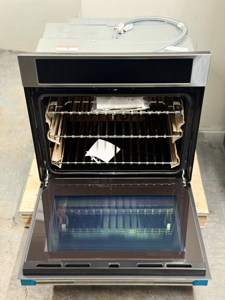 JennAir RISE™  JOESC530RL 30 Inch Single Convection Smart Electric Wall Oven with 5.0 cu. ft. Capacity, MultiMode® True Convection System, 7.8" Full-Color Ultra Wide LCD Display, Smooth Close/Open Doors and Air Fry: RISE™: Stainless Steel