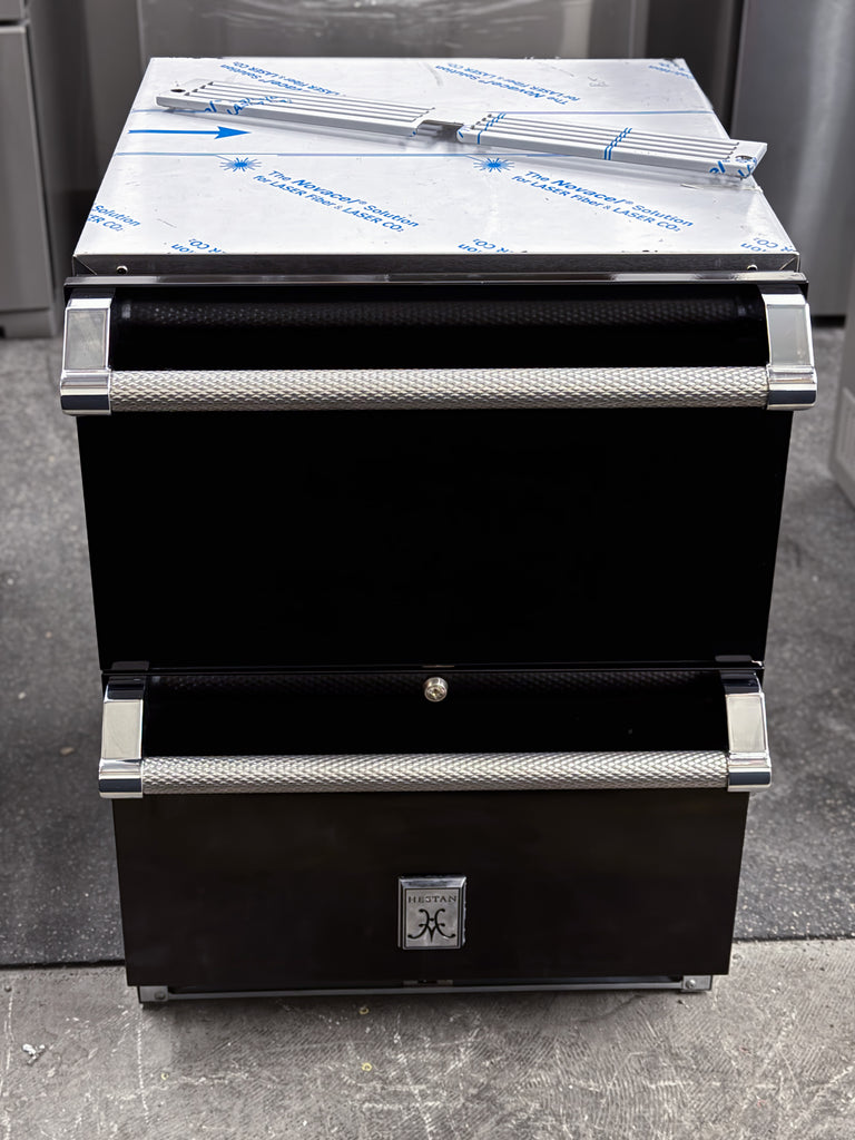 Hestan  GRFR24BK Outdoor Refrigerator and Freezer Drawer with 5.2 cu. ft. Storage Capacity, LED Lighting, Digital Temperature Display, and UL Certified: Black