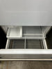 Viking 5 Series VCBB5363ELWH 36 Inch Built-In Bottom-Freezer Refrigerator with Air Purifier, 2 Deli Drawers, Spillproof Glass Shelves, 2 Humidity Zones, Aluminum Door Bins, 20.4 cu. ft. Capacity and Sabbath Mode: White, Left Hinge Door Swing