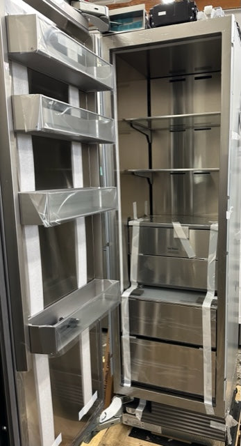 Dacor Contemporary DRZ24980LAP 24 Inch Panel Ready Freezer Column with Push-to-Open™ Door Assist, SteelCool™ Interior, Dual Icemaker, Power Freeze, Tempered Spill-Proof Shelving, ENERGY STAR® and 13.6 cu. ft. Capacity: Left Hinge