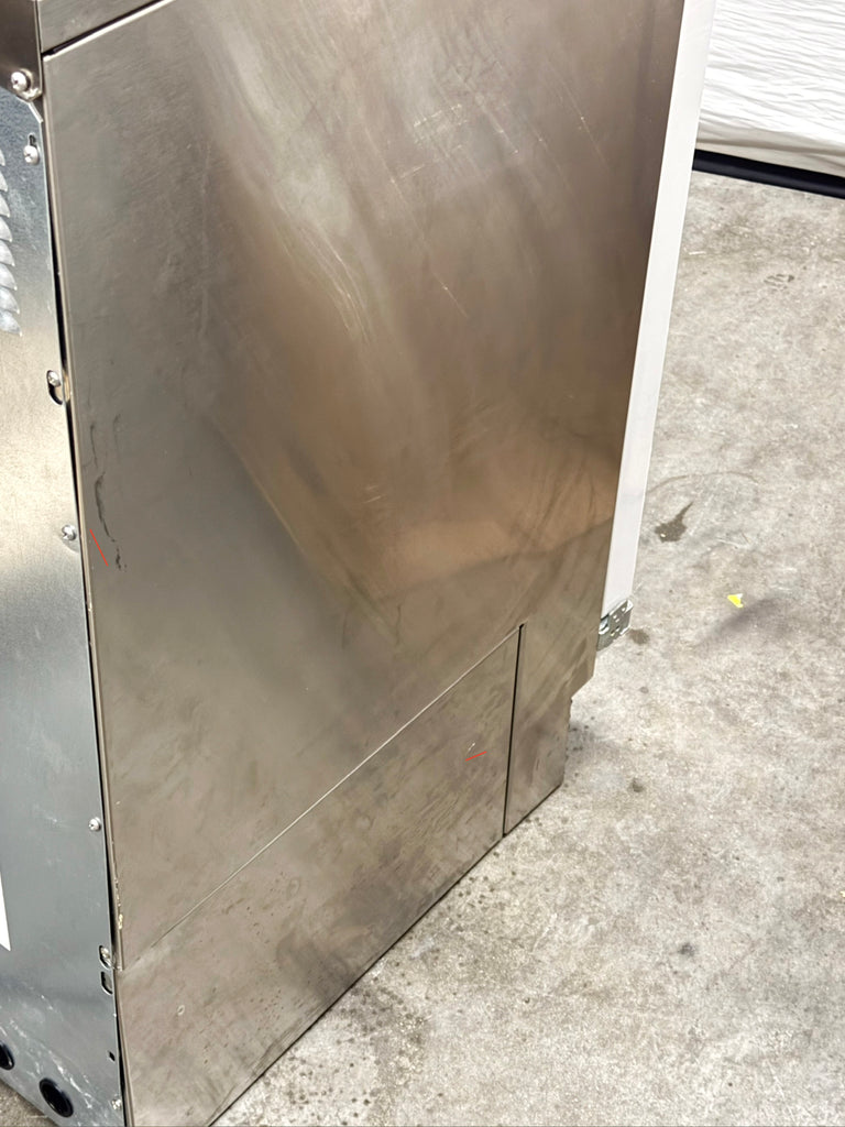 GE  UCC15NJII 15 Inch Under Counter Panel Ready Ice Maker with Gourmet Clear Ice, LED Lighting, Ice Scoop, Clean Reminder Light, 48lbs Daily Production and 26 Lbs. Capacity (Panel Required)