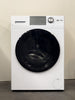 GE  GFQ14ESSNWW 24 Inch Front Load Electric Washer/Dryer Combo with 2.4 cu. ft Capacity, 14 Cycle Options, 5 Heat Selections, 1,450 RPM Spin Speed, NSF Sanitize, Timed Dry, Steam, 24 Hour Delay Start and Optional Wi-Fi Connect: White