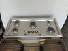 GE  JGP5036SLSS 36 Built-In Gas Cooktop with 5 Sealed Burners, Dishwasher Safe Continuous Grates, Max Burner System, Power Boil Burner, Griddle, Simmer Burner, and ADA Compliant: Stainless Steel
