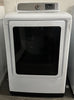 Samsung DVE50M7450W 27 Inch Electric Dryer with Multi-Steam™, Wrinkle Prevent Option, Sensor Dry, 11 Dry Cycles, Smart Care, 4-Way Venting, Eco Dry, Reversible Door and 7.4 cu. ft. Capacity