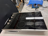 GE  JP3030SWSS 30 Inch Electric Cooktop with 4 Radiant Elements, Ceramic Glass Surface, Power Boil Elements, Keep Warm Setting, Melt Setting, Hot Surface Indicator Lights, GE Fits! Guarantee, UL Certified, and ADA Compliant: Stainless Steel