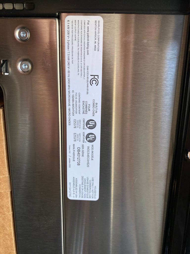 Whirlpool WOC54EC0HS 30 Inch Smart Combination Wall Oven with Frozen B