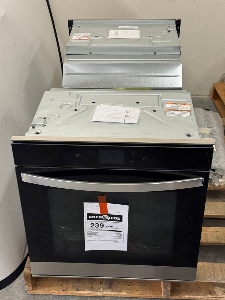 Whirlpool  WOD52ES4MZ 24 Inch Double Smart Electric Wall Oven with 5.8 cu. ft. Total Capacity, True Convection, Self-Clean, Frozen Bake™, Assisted Cooking, WiFi, and Scan-to-Connect Technology: Fingerprint Resistant Stainless Steel