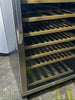 Avanti  WCF148DE3S 24 Inch Freestanding Wine Cooler with 148 Bottle Capacity, 14 Full Extension Wood Shelves, Door Lock, Dual Temperature Zones, and ADA Compliant