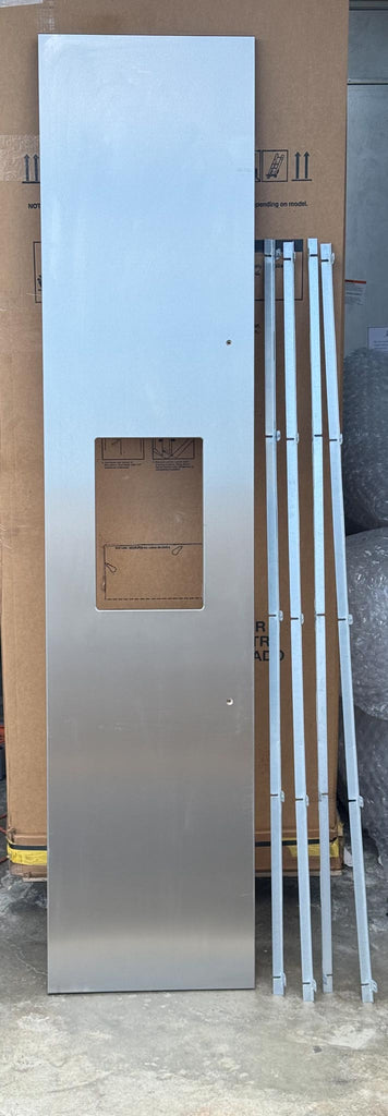 Thermador  TFL18ID800 18 Inch Flat Stainless Steel Door Panel for External Dispenser and Thermador  TFL30IR800 30 Inch Flat Stainless Steel Door Panel(For Use with Handle)