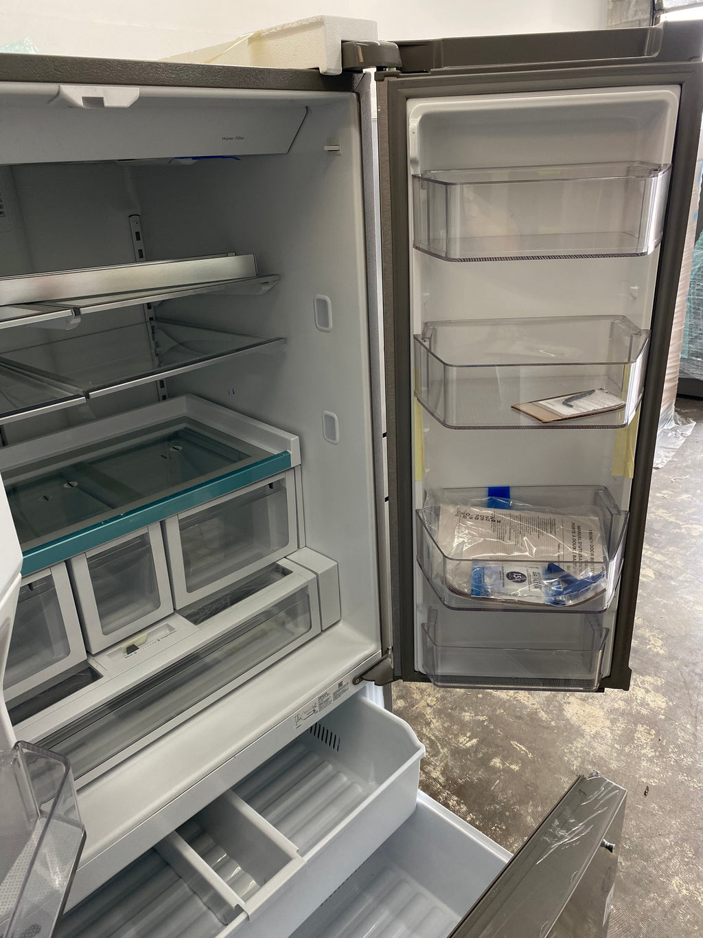 Fridge Freezer with Ice and Water Dispenser