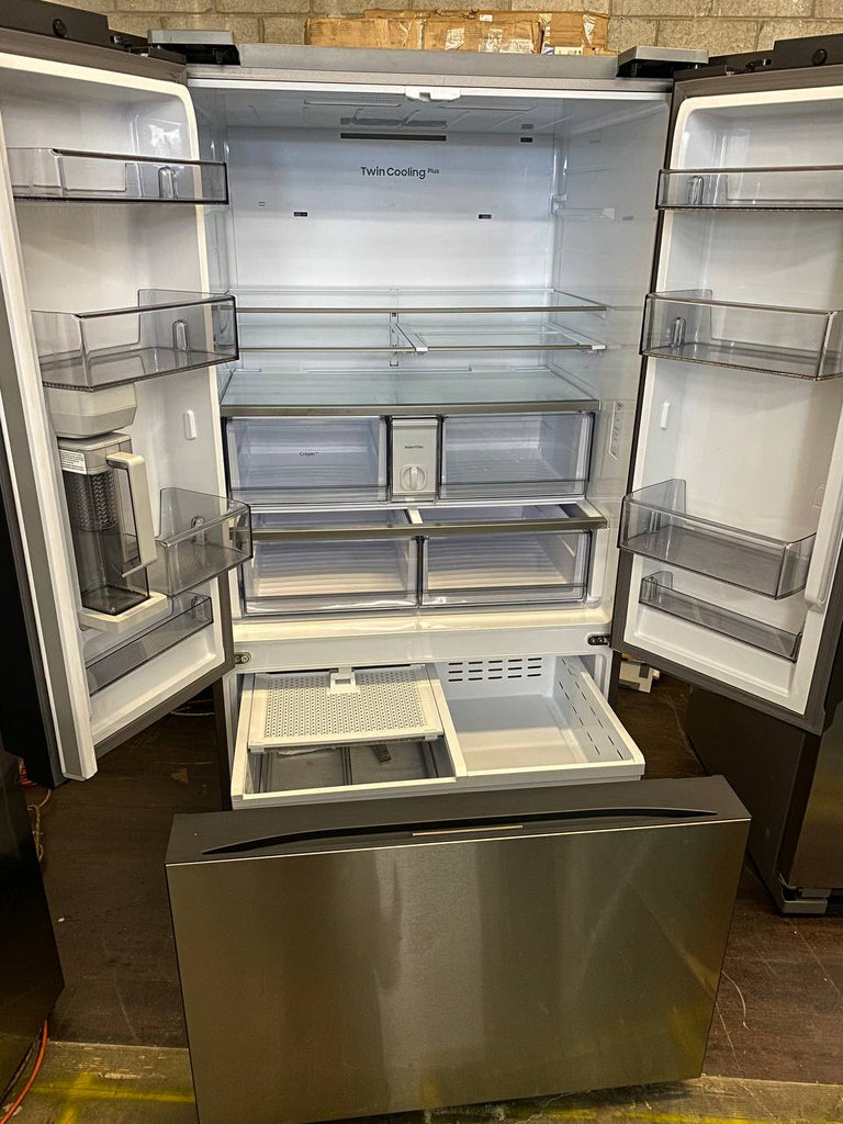 Samsung BESPOKE RF30BB6200QL 36 Inch Smart French Door Refrigerator with 30 cu. ft. Total Capacity, AutoFill Pitcher, Dual Auto Ice Maker, Wi-Fi Enabled, Customizable Door Colors, Certified: Stainless Steel - All Panels