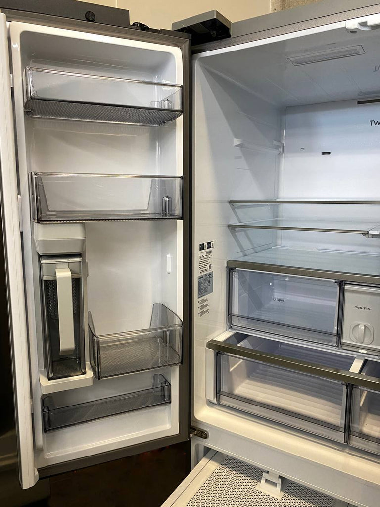 Samsung BESPOKE RF30BB6200QL 36 Inch Smart French Door Refrigerator with 30 cu. ft. Total Capacity, AutoFill Pitcher, Dual Auto Ice Maker, Wi-Fi Enabled, Customizable Door Colors, Certified: Stainless Steel - All Panels