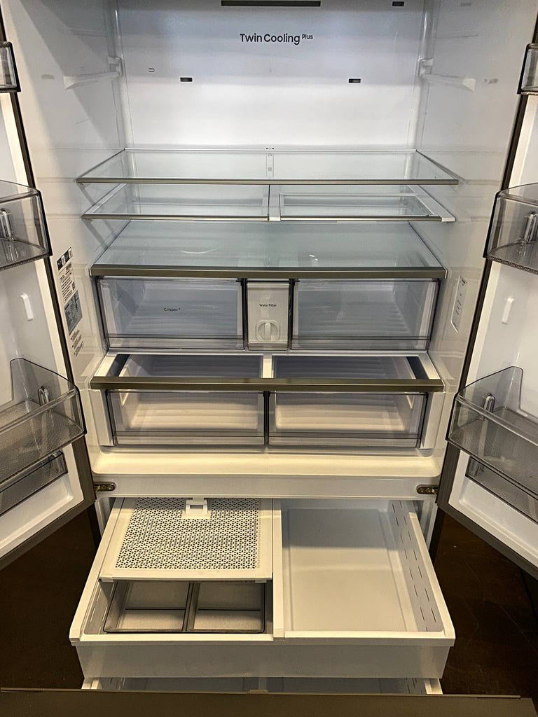 Samsung BESPOKE RF30BB6200QL 36 Inch Smart French Door Refrigerator with 30 cu. ft. Total Capacity, AutoFill Pitcher, Dual Auto Ice Maker, Wi-Fi Enabled, Customizable Door Colors, Certified: Stainless Steel - All Panels