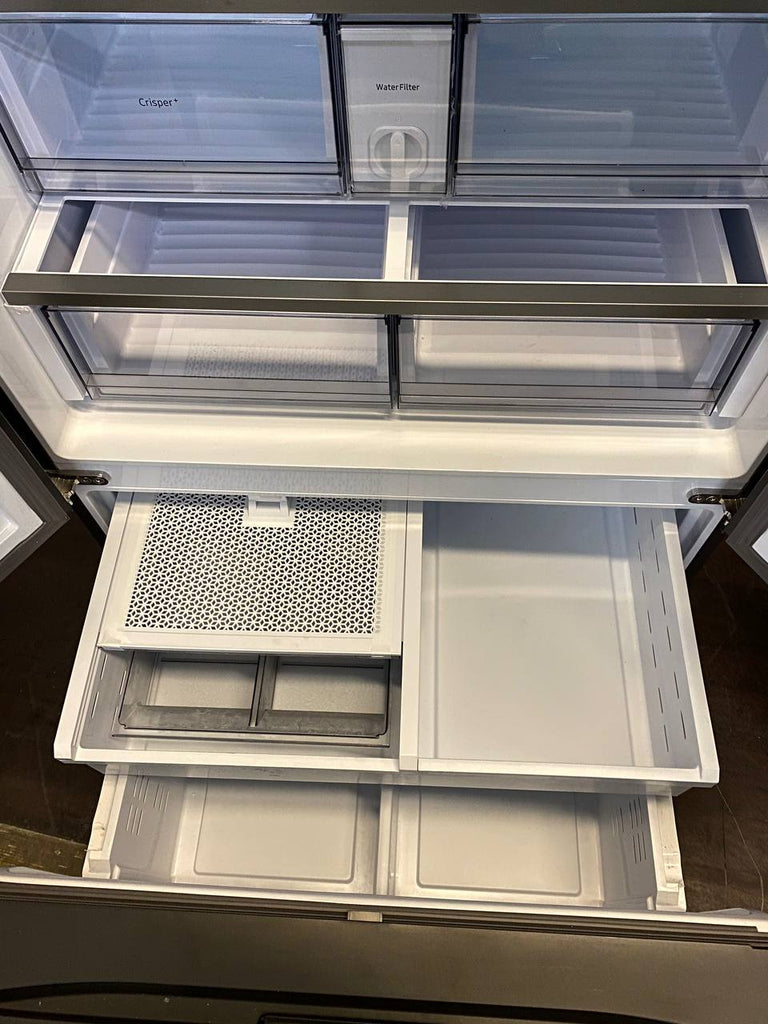 Samsung BESPOKE RF30BB6200QL 36 Inch Smart French Door Refrigerator with 30 cu. ft. Total Capacity, AutoFill Pitcher, Dual Auto Ice Maker, Wi-Fi Enabled, Customizable Door Colors, Certified: Stainless Steel - All Panels